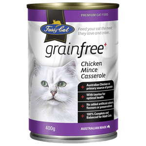 Fussy Cat 貓罐頭 Fussy Cat 無穀物低敏罐 雞肉 400g (紫)