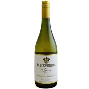 智利白酒 白酒 White Wine Viña Echeverria Reserva Unwooded Chardonnay 750ml (401513)