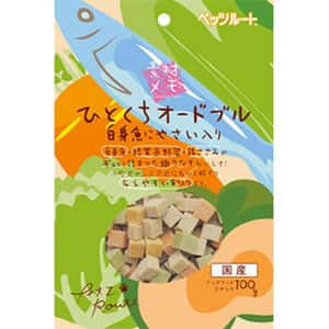 Petz Route 狗零食 日本Petz Route 蔬菜白肉魚一口小食 100g (犬用)