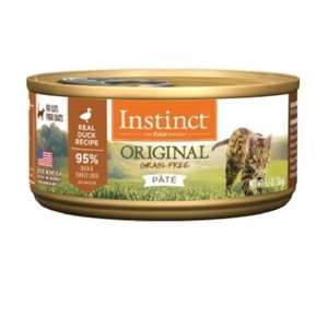 Instinct 本能 貓罐頭 貓濕糧推薦：Instinct 貓罐頭 無穀物鴨肉配方 5.5oz (507369)