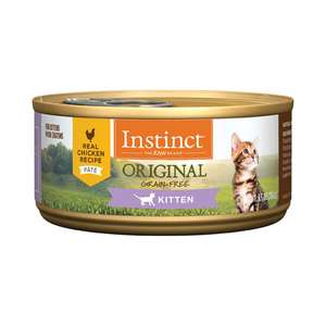 Instinct 本能 貓罐頭 貓濕糧推薦：Instinct 貓罐頭 無穀物雞肉配方 (幼貓適用) 5.5oz (710394)