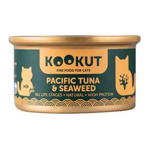 KOOKUT 貓罐頭 貓濕糧推薦：KOOKUT 貓罐頭 天然太平洋吞拿魚海藻 70g (WCKUCW1010429)