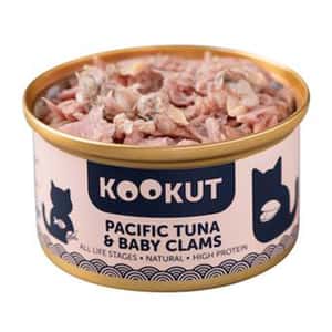 KOOKUT 貓罐頭 天然太平洋吞拿魚蜆仔肉 70g (WCKUCW1010412) (圖片3)