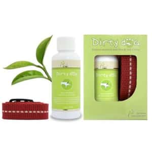 杜蟲殺蚤用品 保健用品 Dirty Dog 純天然除蚤驅蟲項圈組 50ml +棉項圈 紅 (DDCO30RE) (GRDTCANR50MLZ)