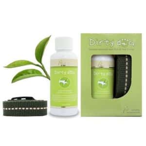 杜蟲殺蚤用品 保健用品 Dirty Dog 純天然除蚤驅蟲項圈組 50ml +棉項圈 綠 (DDCO30GR) (GRDTCANG50MLZ)