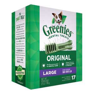 Greenies 狗零食推薦：Greenies 狗零食 Original Large 潔齒骨 大型犬用 17支 27oz (10228876/10258170) (GR501)
