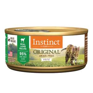 Instinct 本能 貓罐頭 貓濕糧推薦：Instinct 貓罐頭 無穀物羊肉配方 5.5oz (507260)