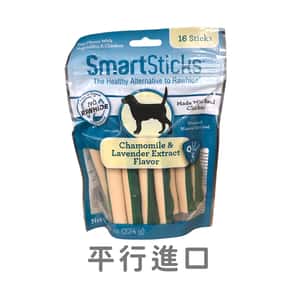 Smartbones 狗零食推薦：Smartbones 除口臭磨牙潔齒卷 甘菊薰衣草味 16支裝