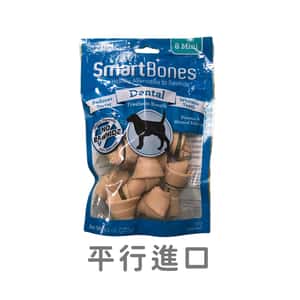 Smartbones 狗零食推薦：Smartbones 除口臭磨牙潔齒骨 迷你骨 薄荷味 8支裝