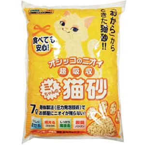 豆腐貓砂 日本Mityan特強吸水玉米豆乳貓砂 黃雙孔 7L (CL001) (新舊包裝隨機出貨)