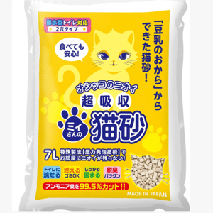 日本Mityan特強吸水玉米豆乳貓砂 黃雙孔 7L (CL001) (新舊包裝隨機出貨) (圖片3)