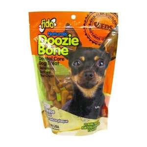 狗零食推薦：FIDO 亮麗潔齒骨 (芝士味) 迷你 21條入 Doozie Bone Cheese Mini/21's (FID1518)