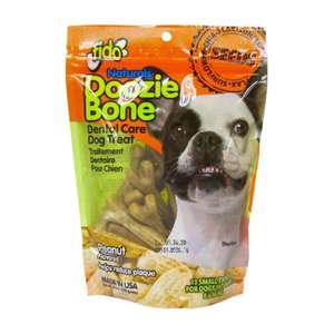 狗零食推薦：FIDO 亮麗潔齒骨 (花生味) 小 13條入 Doozie Bone Peanut Small/13's (FID1536) TBS