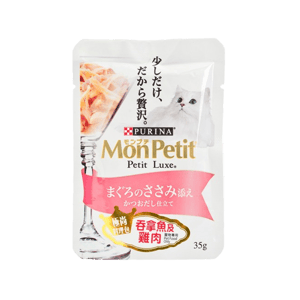 MonPetit 貓罐頭 MonPetit 貓濕糧 Luxe 極尚料理包系列 吞拿魚及雞肉 35g (NE12373267)