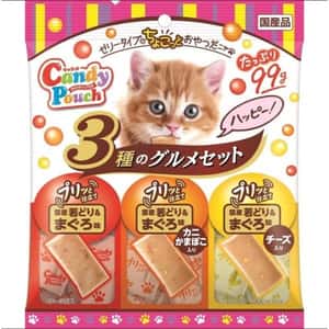 日清 貓零食 日本Petline 貓零食 貓糖果3款 雞肉 • 吞拿魚 / 雞肉 • 吞拿魚 + 蟹柳棒 / 雞肉 • 鰹魚 + 蟹柳棒 3gx33 (PL-CCP30)