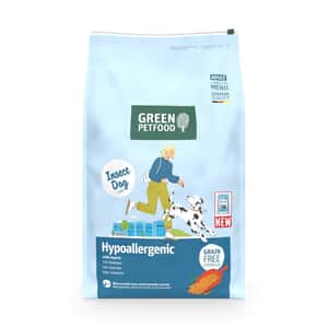 Green Petfood 狗糧 Green Petfood Insect Dog 狗糧 無穀物狗糧 蟲製防皮膚過敏配方 Hypoallergen 10kg (GP7175) (新舊包裝隨機發貨)