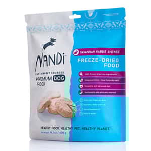 Nandi 狗糧 Nandi 狗糧 凍乾大草原野兔肉 Freeze Dried Savannah Rabbit 400g (NA082)