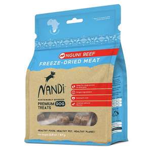 Nandi 狗零食推薦：Nandi 狗小食 凍乾牛肉 Freeze Dried Nguni Beef 57g (NA026)
