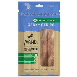 Nandi 狗零食推薦：Nandi 鮮鴕鳥肉片 Jerky Karoo Ostrich 150g (NA035)