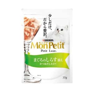 MonPetit 貓罐頭 MonPetit 貓濕糧 Luxe 極尚料理包系列 吞拿魚及白飯魚 35g (NE12373268)