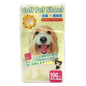 Soft Pet Sheet 狗尿墊 狗尿片 Soft Pet Sheet 超厚 寵物尿墊 狗尿墊 狗尿片 [33*45 S碼 100枚] (PS002)