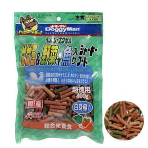 DoggyMan 狗零食 DoggyMan 日本狗零食 白身魚野菜切條 400g
