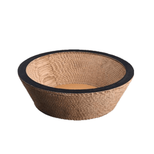 貓抓板 貓爬架 貓玩具 瓦楞紙嚴選貓抓板 黑邊碗形深 (MJ041)