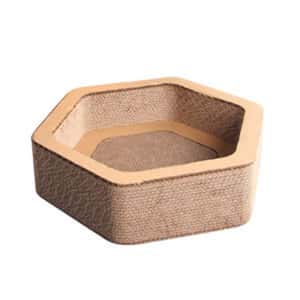 貓抓板 貓爬架 貓玩具 瓦楞紙嚴選貓抓板 六角碗形深 (MJ022)