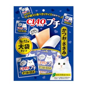 CIAO 貓零食 貓零食 CIAO 貓零食 日本大大塊肉片 鰹魚+雞肉味 9g 12枚 (TSC-155)