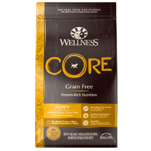 WELLNESS Core 狗糧推薦：WELLNESS CORE 狗糧 無穀物 幼犬低敏成長配方 去骨雞及火雞 26lb (88425)