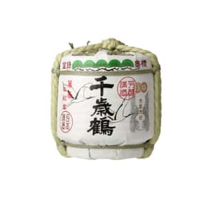 其他清酒 清酒 千歲鶴 御神酒 迷你菰樽 300ml