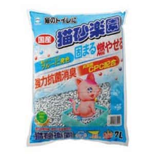 紙貓砂 日本猫砂楽園抗菌變藍紙砂 7L - 限時優惠