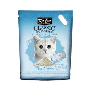 Kit Cat 貓砂推薦：Kit Cat 天然 水晶貓砂 爽身粉味 5L (KC-102)