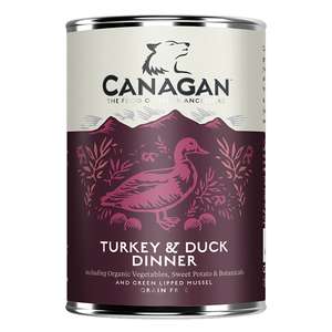 CANAGAN原之選 狗罐頭 狗濕糧推薦：CANAGAN原之選 狗罐頭 火雞伴鴨肉 400g (CTD)
