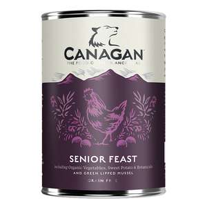 CANAGAN原之選 狗罐頭 狗濕糧推薦：CANAGAN原之選 狗罐頭 盛宴雞肉 400g (老犬用) (CSF)