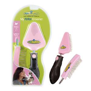 貓咪清潔美容用品推薦：FURminator 去死毛套裝 幼貓用 (506006)