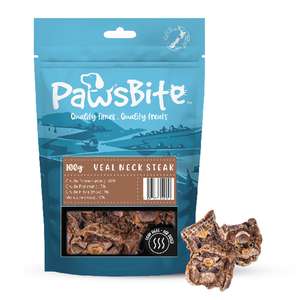 PawsBite 狗零食推薦：PawsBite 狗零食 小牛頸扒 100g (40145)