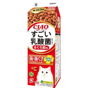 CIAO 貓糧 CIAO 貓糧 日本乳酸菌系列 維護牙齒健康 金槍魚味牛奶盒裝 400g (P-281)