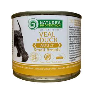 Nature's Protection 狗罐頭 狗濕糧推薦：Nature's Protection 狗罐頭 成犬主食罐 牛肉+鴨肉 200g (KIK95200G)