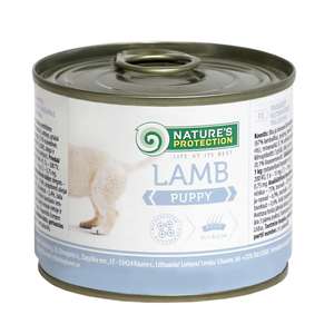 Nature's Protection 狗罐頭 狗濕糧推薦：Nature's Protection 狗罐頭 幼犬主食罐 羊肉 200g (KIK21200G)