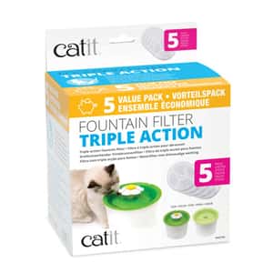 飲食用具 Hagen希勤 過濾替換裝 Catit系列 三重過濾款 圓形 5件 (C43746)