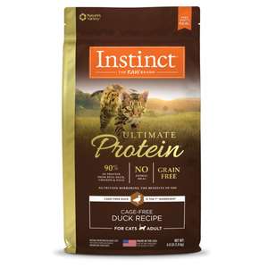 Instinct 本能 貓糧 貓乾糧推薦：Instinct 貓糧 本能 貓糧 無穀物頂級蛋白質系列 鴨肉配方 4lb (658535)