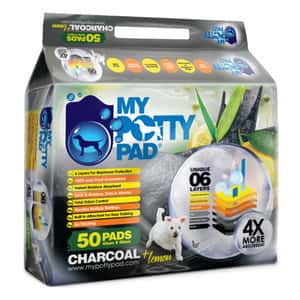 My Potty Pad 狗尿墊 狗尿片 My Potty Pad 活性炭殿堂吸 寵物尿墊 狗尿墊 狗尿片 檸檬味 [45x60 M碼 50PADS] (MPPCL050)
