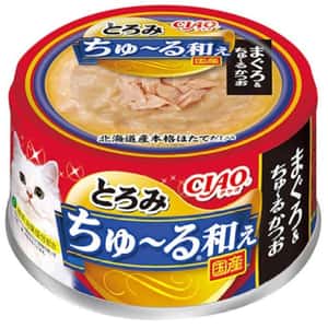 CIAO 貓罐頭 CIAO 貓罐頭 ちゅ〜る和え 金槍魚+鰹魚 80g