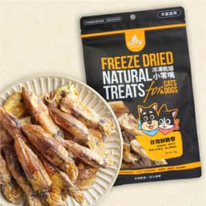 汪喵星球 貓零食狗零食 汪喵星球 凍乾 DogCatStar 冷凍乾燥原肉小零嘴 海味 台灣小卷 魷魚 35g (貓犬用) (SN555)