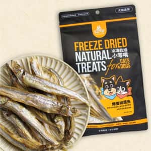 汪喵星球 貓零食狗零食 汪喵星球 凍乾 DogCatStar 冷凍乾燥原肉小零嘴 海味 爆蛋柳葉魚 40g (貓犬用) (SN541)