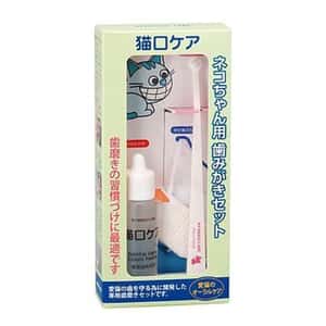 口腔護理 貓咪清潔美容用品 Mind Up 貓用 口腔清潔套裝 液體牙膏30ml+手指套+迷你刷頭牙刷 (91601370)