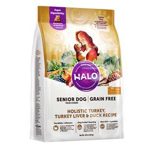 HALO 狗糧推薦：HALO 狗糧 老年犬無穀糧 火雞肉+火雞肝+鴨肉配方 4lb