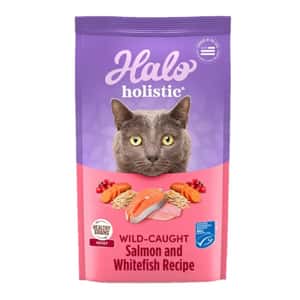 HALO 貓糧 HALO 貓糧 成貓糧 野生三文魚及白魚配方 10lb (35221) (新包裝)