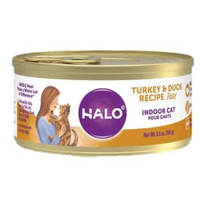 HALO 貓罐頭 HALO 貓罐頭 健美體態 無穀火雞及鴨肉配方 5.5oz (50001) (新包裝)
